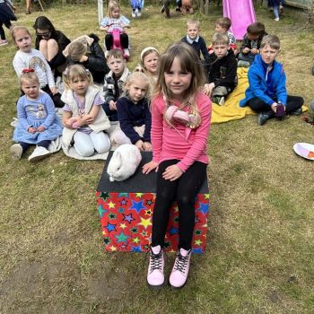 Belper children's party with Snowy the rabbit