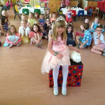 Ilkeston birthday party with Snowy the rabbit