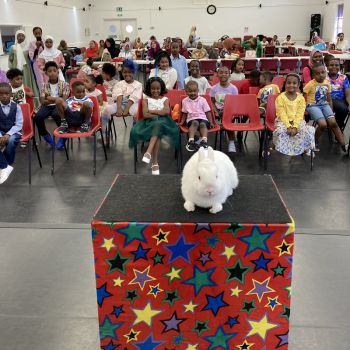 Children’s Magician in Kegworth | Fun Shows & Balloons Kids' party with Snowy the rabbit in Kegworth