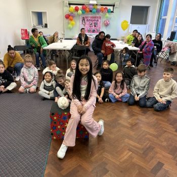 Kids Party Magician Loughborough | Magic & Balloons Kids' party with Snowy the rabbit in Loughborough