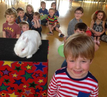 Stuart Brown, Derby Childrens Entertainer, at a Kids Party in Ashby-De-La-Zouch