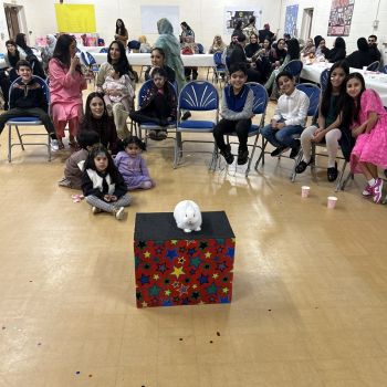 Bestwood birthday party with Snowy the rabbit photo
