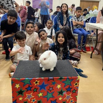 Kids' party with Snowy the rabbit in Carlton