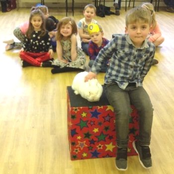 A room full of excited children as the magic show brings joy to a Chesterfield birthday party.