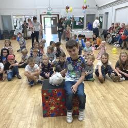 Active party games at Church Gresley Community Centre near Burton