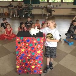 Children's birthday party games at Anstey Jubilee Hall near Bradgate Park Bright main hall setup for children's party at Countesthorpe Village Hall LE8