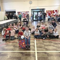 Dronfield Civic Hall venue hire for children's birthday parties Magic show stage setup at Dronfield Civic Hall North Chesterfield