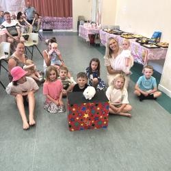 Children's party entertainment setup at Hasland Village Hall in S41 Chesterfield
