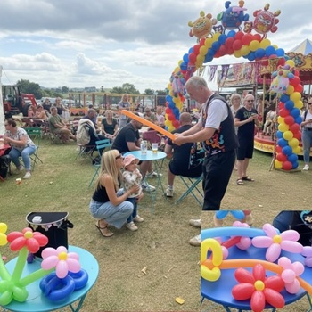 Children's entertainer performing an interactive fun magic show at a fun day in Bingham