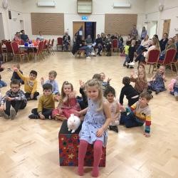 Sileby Community Centre venue hire for family birthday parties Magic Stuart entertainer set up at Sileby Community Centre LE12 Loughborough