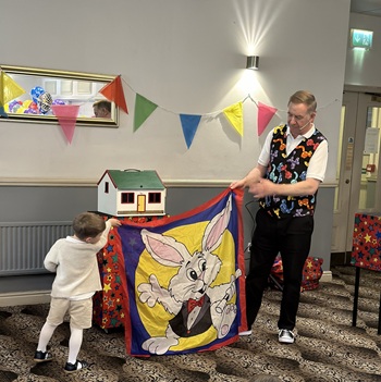 High-energy non-elimination party games and magic keeping all children entertained throughout the event.