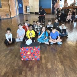 Syston Community Centre venue hire for children's birthday parties Magic show stage setup at Syston Community Centre East Leicestershire
