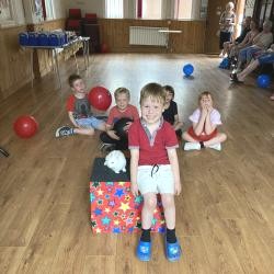 Spacious party games setup inside Wingerworth Village Hall South Chesterfield